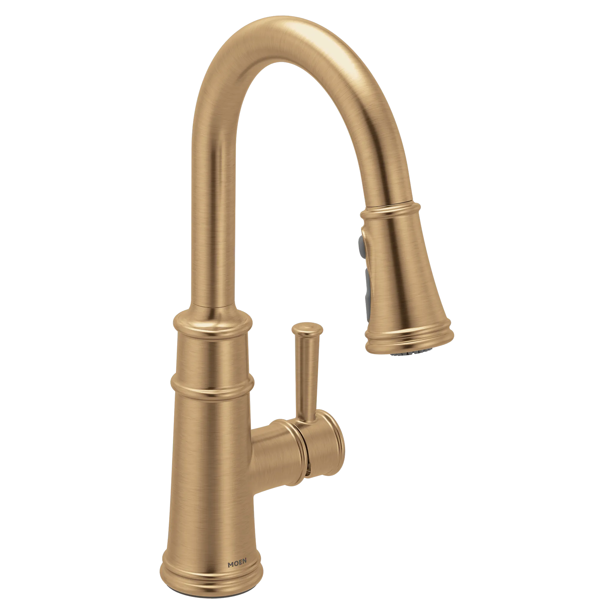 MOEN 7260BZG Belfield One-Handle High Arc Pulldown Kitchen Faucet - Bronzed Gold