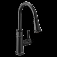 MOEN 7260EVBL Belfield  One-Handle Pulldown Kitchen Faucet In Matte Black