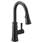 MOEN 7260EVBL Belfield Smart Kitchen One-Handle High Arc Pulldown Kitchen Faucet - Matte Black