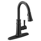 MOEN 7260EVBL Belfield Smart Kitchen One-Handle High Arc Pulldown Kitchen Faucet - Matte Black