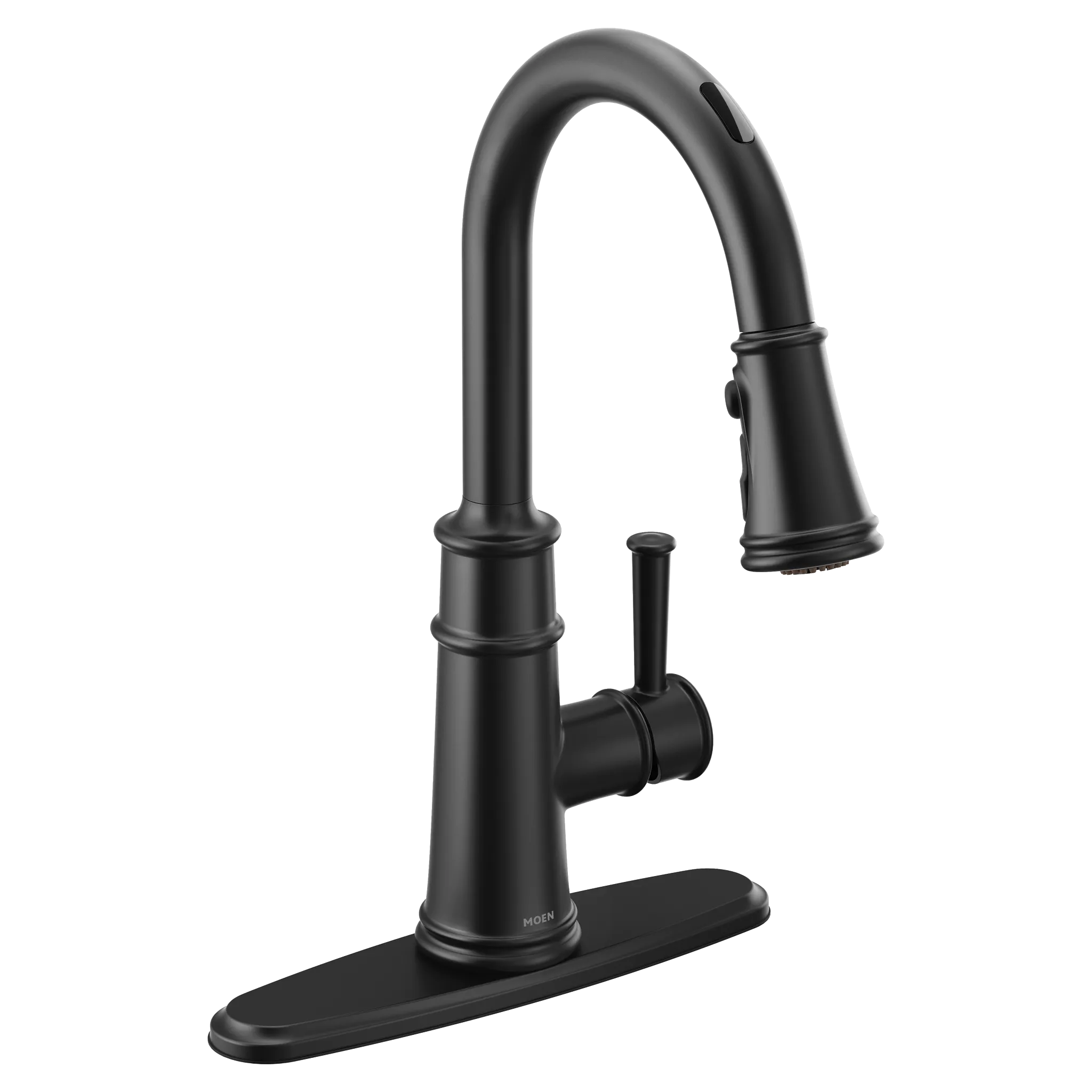 MOEN 7260EVBL Belfield Smart Kitchen One-Handle High Arc Pulldown Kitchen Faucet - Matte Black