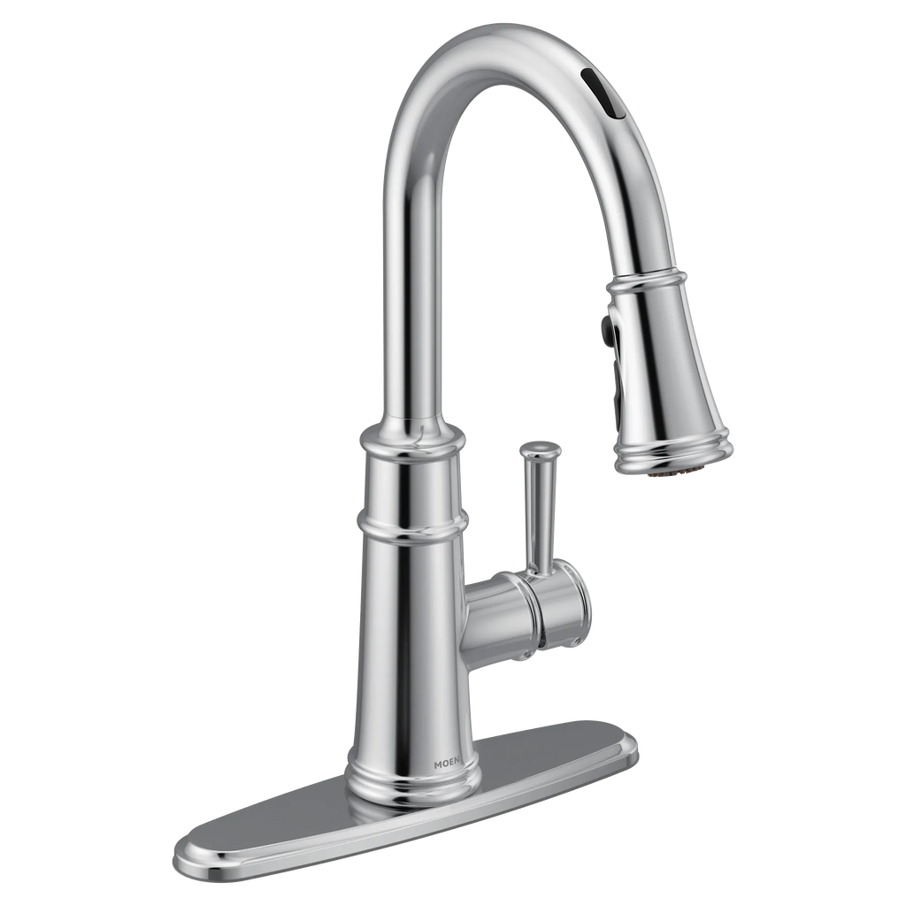 MOEN 7260EVC Belfield Smart Kitchen One-Handle High Arc Pulldown Kitchen Faucet - Chrome