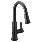 MOEN 7260EWBL Belfield Motionsense Wave One-Handle Pulldown Touchless Kitchen Faucet - Matte Black