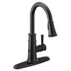 MOEN 7260EWBL Belfield Motionsense Wave One-Handle Pulldown Touchless Kitchen Faucet - Matte Black