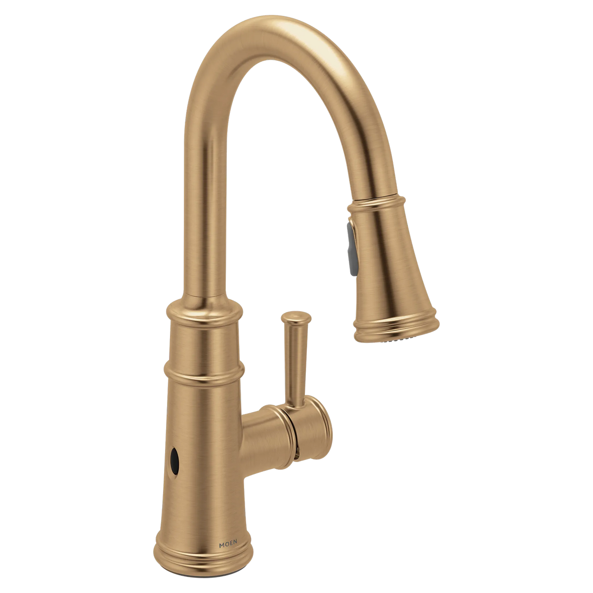 MOEN 7260EWBZG Belfield Motionsense Wave One-Handle Pulldown Touchless Kitchen Faucet - Bronzed Gold