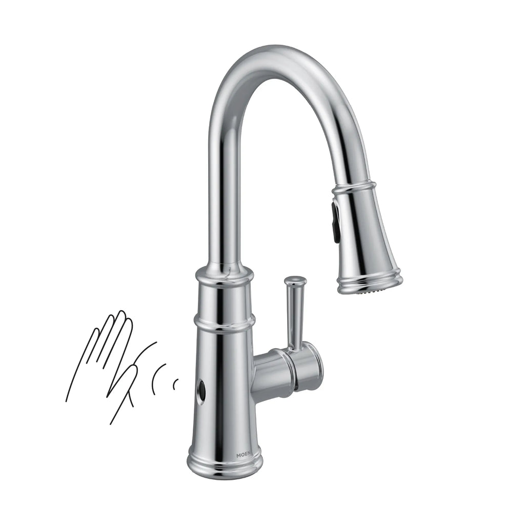 MOEN 7260EWC Belfield Motionsense Wave One-Handle Pulldown Touchless Kitchen Faucet - Chrome
