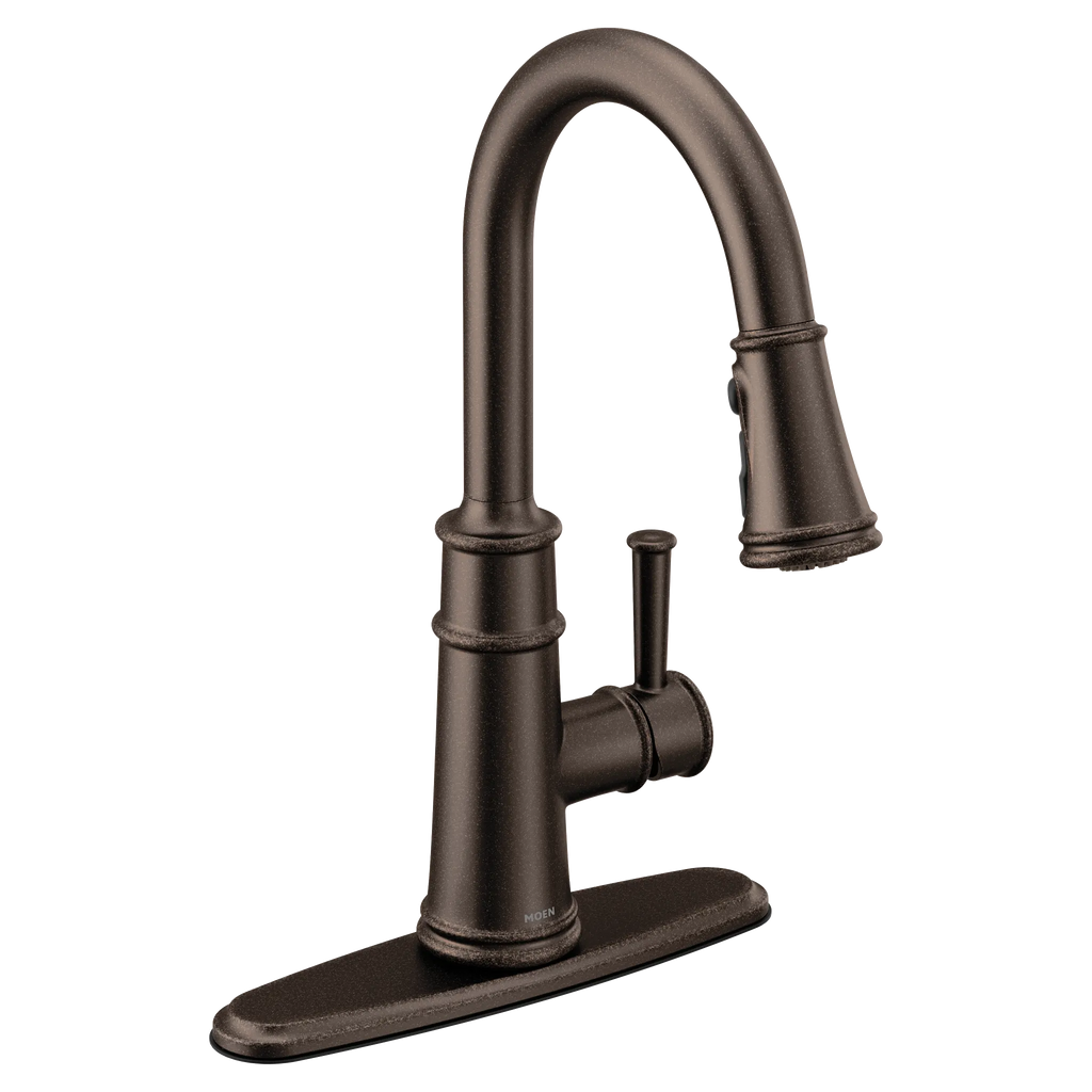 MOEN 7260ORB Belfield One-Handle High Arc Pulldown Kitchen Faucet - Oil Rubbed Bronze