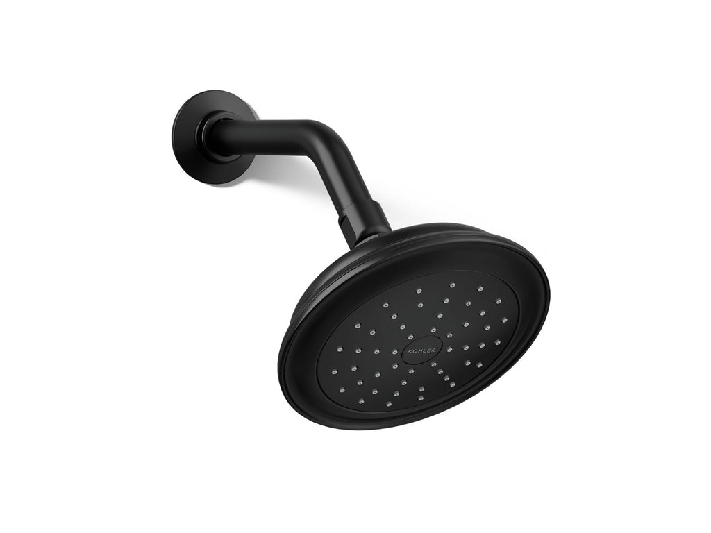 KOHLER K-72773-BL Artifacts Single-Function Showerhead, 2.5 Gpm - Matte Black