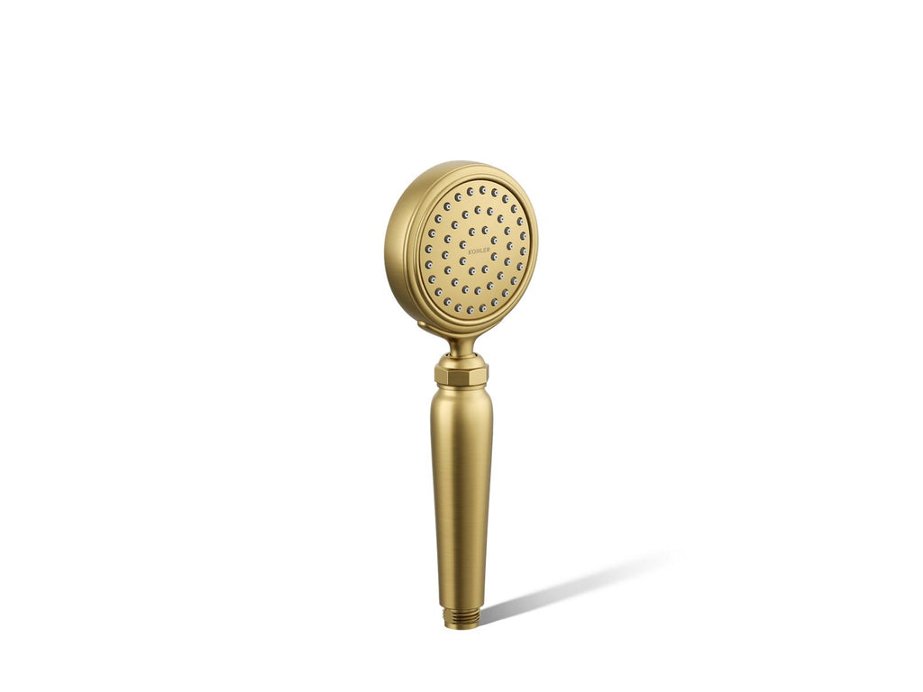 KOHLER K-72776-G-2MB Artifacts Single-Function Handshower, 1.75 Gpm - Vibrant Brushed Moderne Brass