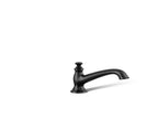 KOHLER K-72777-BL Artifacts Deck-Mount Bath Spout With Flare Design - Matte Black