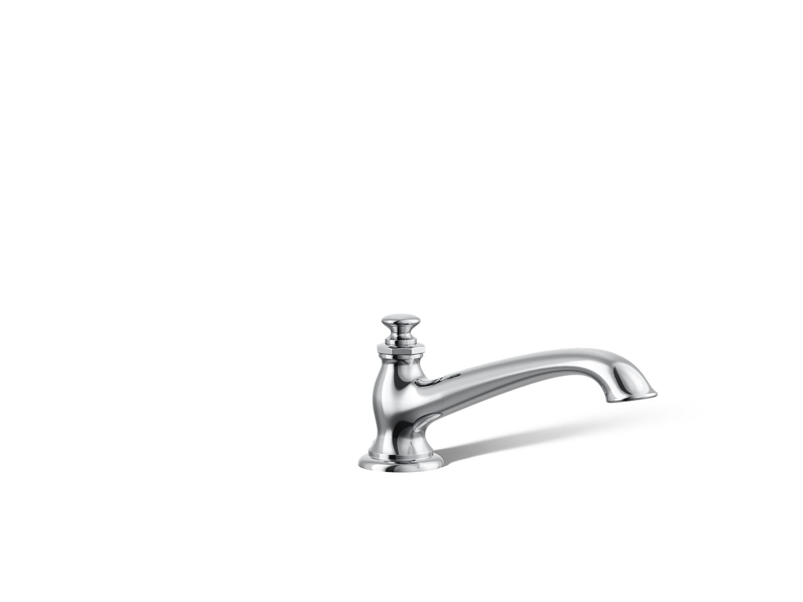KOHLER K-72777-CP Artifacts Deck-Mount Bath Spout With Flare Design - Polished Chrome
