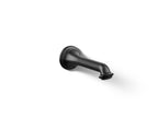 KOHLER K-72792-BL Artifacts Wall-Mount Bath Spout With Turned Design - Matte Black