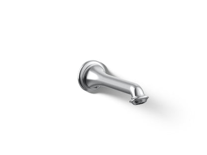 KOHLER K-72792-CP Artifacts Wall-mount bath spout with turned design - Polished Chrome