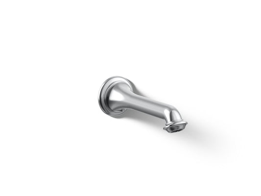 KOHLER K-72792-CP Artifacts Wall-mount bath spout with turned design - Polished Chrome