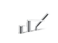 KOHLER K-73078-4-CP Composed Deck-Mount Bath Faucet With Handshower - Polished Chrome