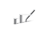 KOHLER K-73078-4-CP Composed Deck-Mount Bath Faucet With Handshower - Polished Chrome