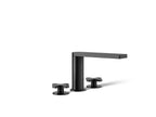 KOHLER K-73081-3-BL Composed Deck-Mount Bath Faucet With Cross Handles - Matte Black