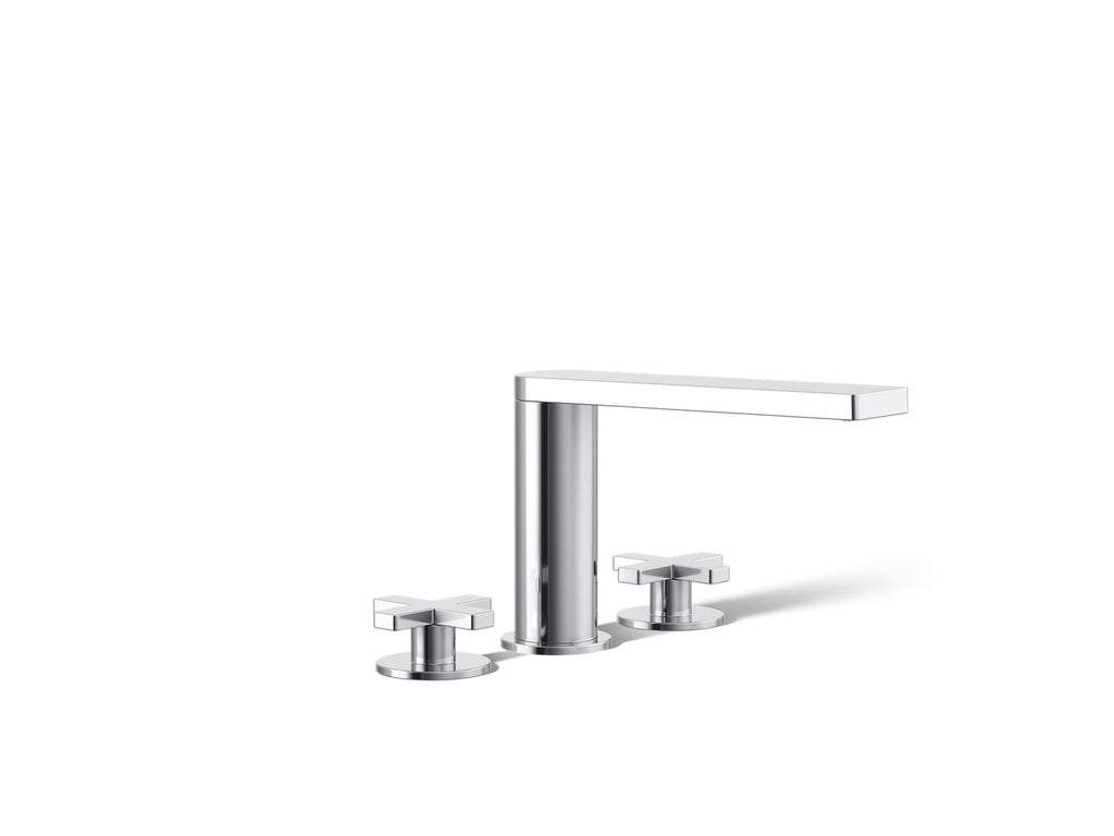 KOHLER K-73081-3-CP Composed Deck-Mount Bath Faucet With Cross Handles - Polished Chrome