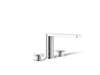 KOHLER K-73081-3-CP Composed Deck-Mount Bath Faucet With Cross Handles - Polished Chrome