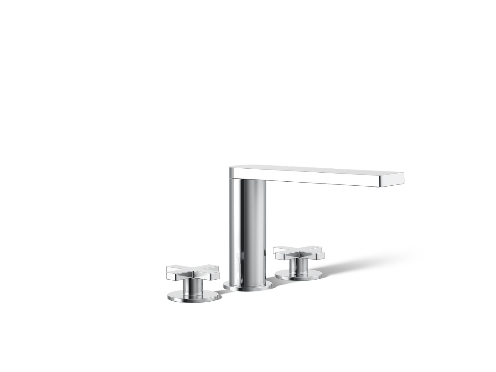 KOHLER K-73081-3-CP Composed Deck-Mount Bath Faucet With Cross Handles - Polished Chrome