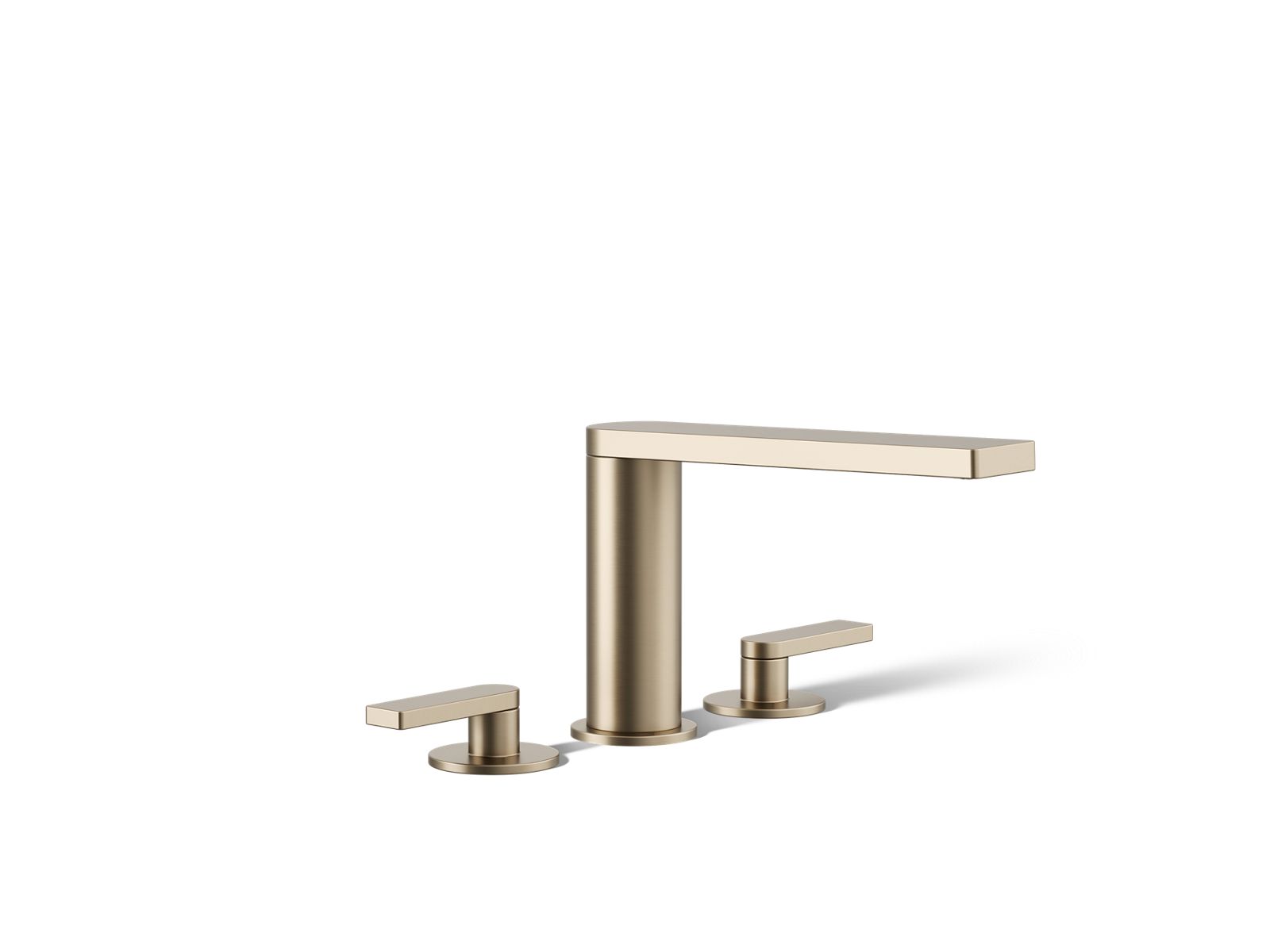 KOHLER K-73081-4-BV Composed Deck-Mount Bath Faucet With Lever Handles - Vibrant Brushed Bronze