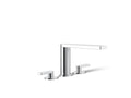 KOHLER K-73081-4-CP Composed Deck-Mount Bath Faucet With Lever Handles - Polished Chrome