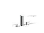 KOHLER K-73081-4-CP Composed Deck-Mount Bath Faucet With Lever Handles - Polished Chrome