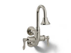 KOHLER K-730T70-4AJR-SR Triton Bowe Cannock Wall-Mount Lavatory Faucet, 1.2 Gpm - Vibrant Bright Nickel