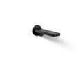 KOHLER K-73120-BL Composed Wall-Mount Bath Spout - Matte Black