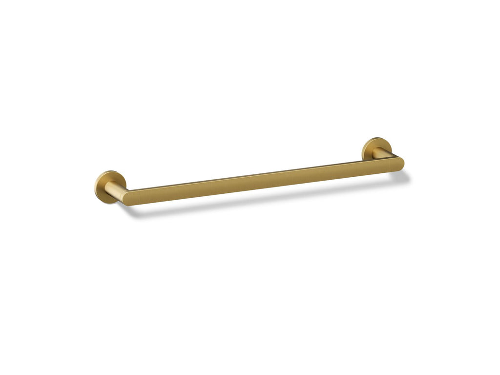 KOHLER K-73141-2MB Composed 18" Towel Bar - Vibrant Brushed Moderne Brass