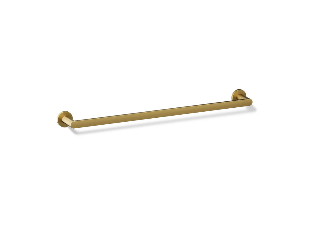 KOHLER K-73142-2MB Composed 24" Towel Bar - Vibrant Brushed Moderne Brass