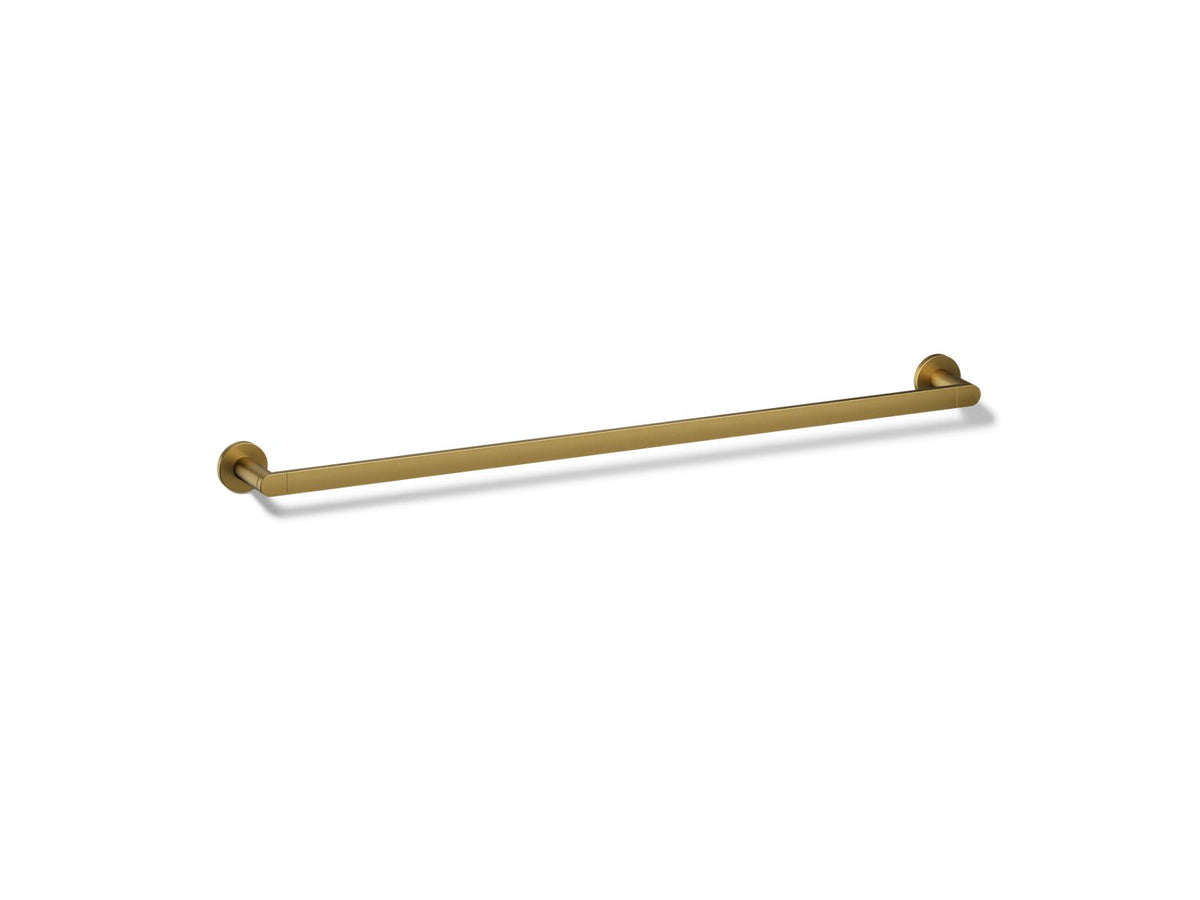 KOHLER K-73143-2MB Composed 30" Towel Bar - Vibrant Brushed Moderne Brass