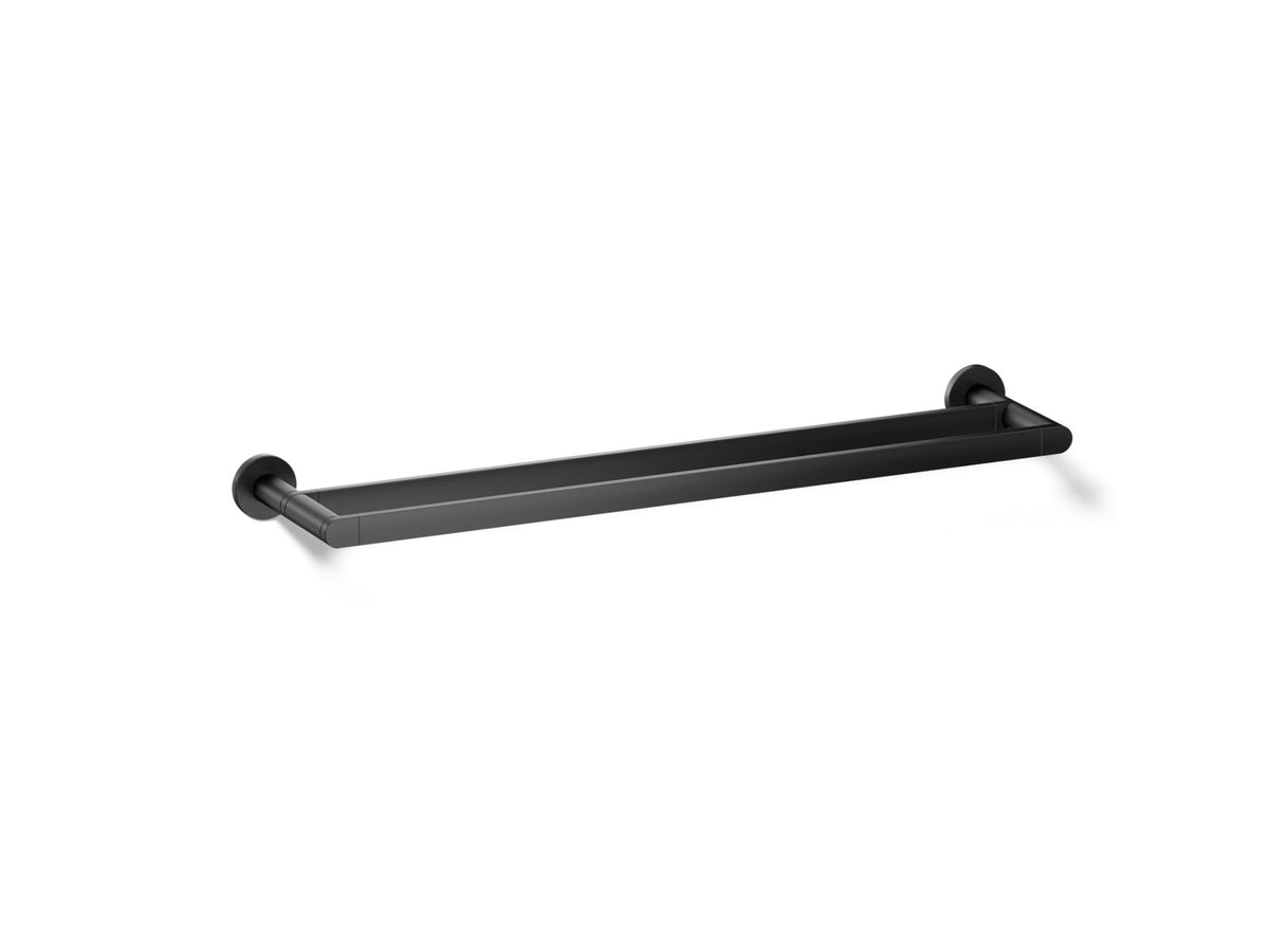 KOHLER K-73144-BL Composed 24" Double Towel Bar - Matte Black