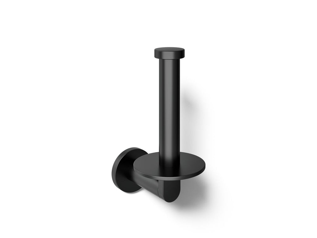 KOHLER K-73148-BL Composed Vertical Toilet Paper Holder - Matte Black