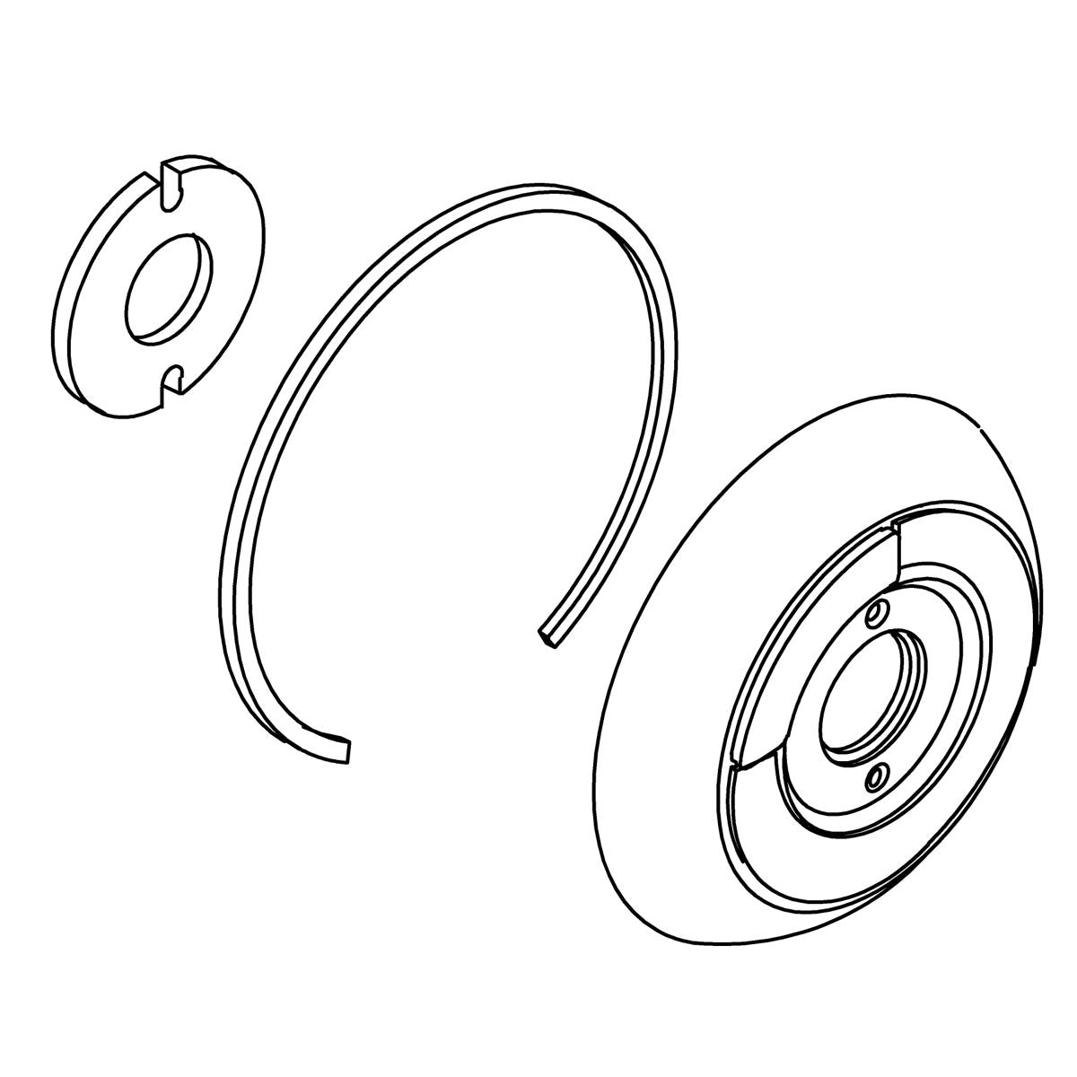 KOHLER Escutcheon Assembly - Vibrant Brushed Nickel, K-73455-BN