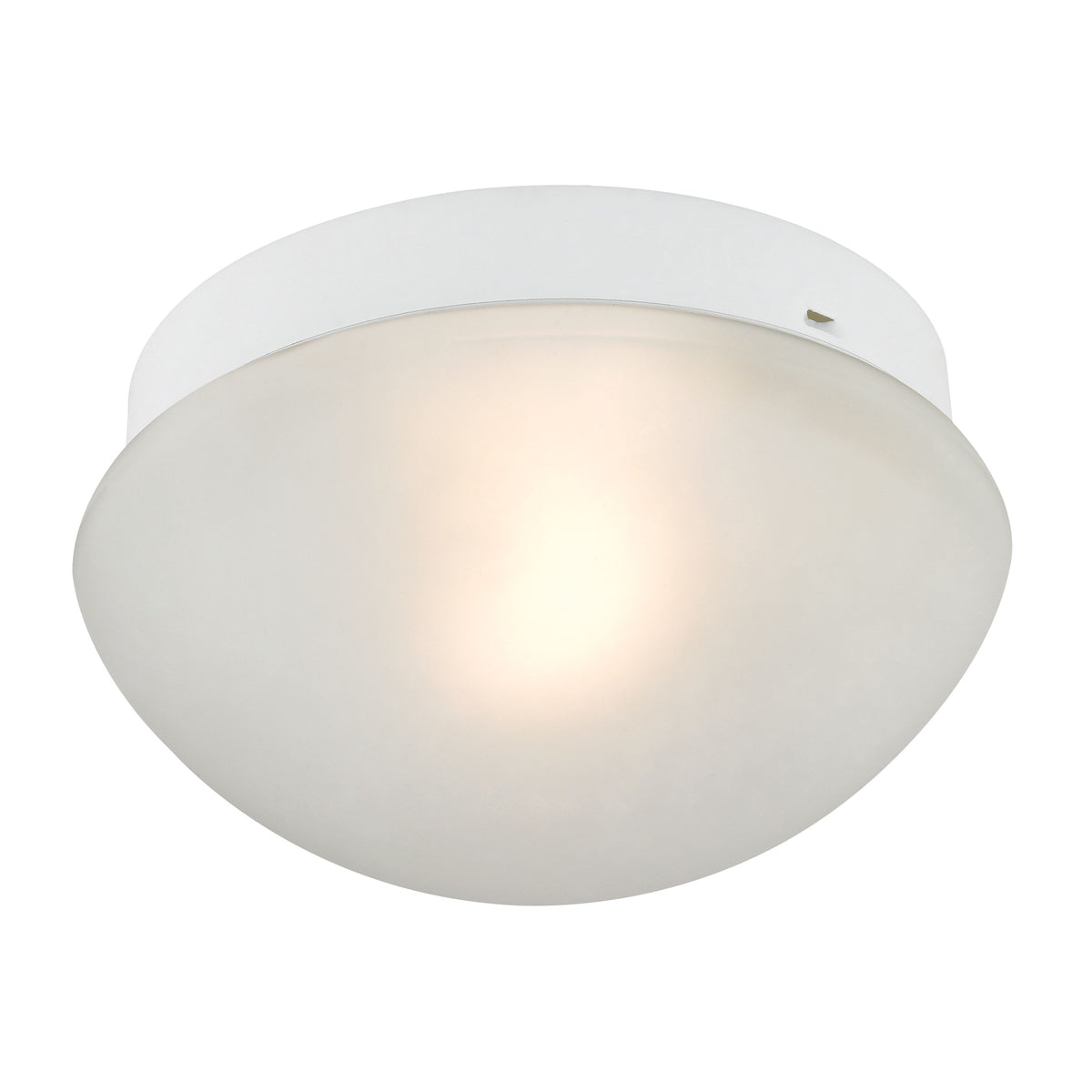 THOMAS 7351FM/40 Mushroom 7'' Wide 1-Light Flush Mount - White