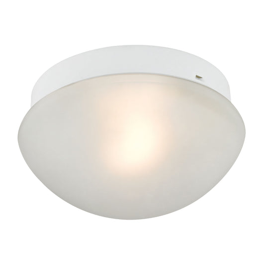THOMAS 7351FM/40 Mushroom 7'' Wide 1-Light Flush Mount - White