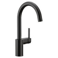 MOEN 7365BL Align One-Handle High Arc Kitchen Faucet - Matte Black