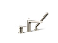 KOHLER K-74032-4-BN Taut Deck-Mount Bath Faucet With Handshower - Vibrant Brushed Nickel