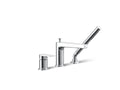 KOHLER K-74032-4-CP Taut Deck-Mount Bath Faucet With Handshower - Polished Chrome