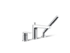 KOHLER K-74032-4-CP Taut Deck-Mount Bath Faucet With Handshower - Polished Chrome