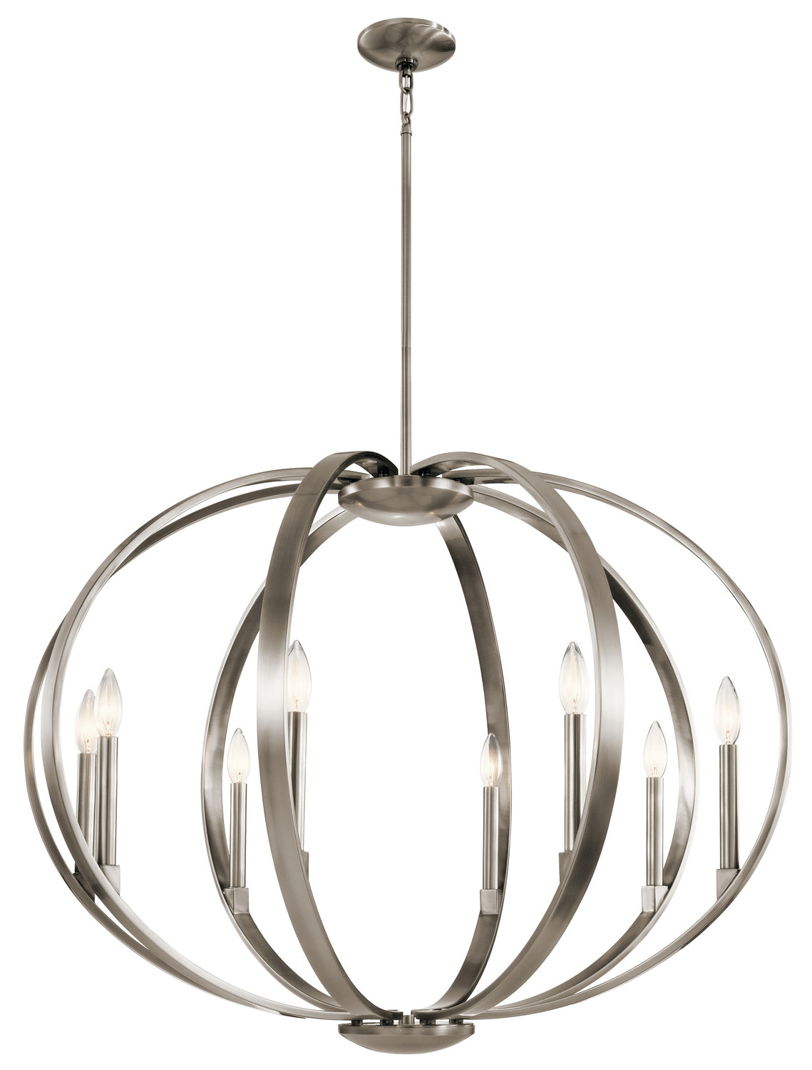 KICHLER 43872Clp Elata Eight Light Pendant Classic Pewter