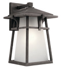 KICHLER 49722WZC Beckett 14.5" 1 Light Wall Light Weathered Zinc