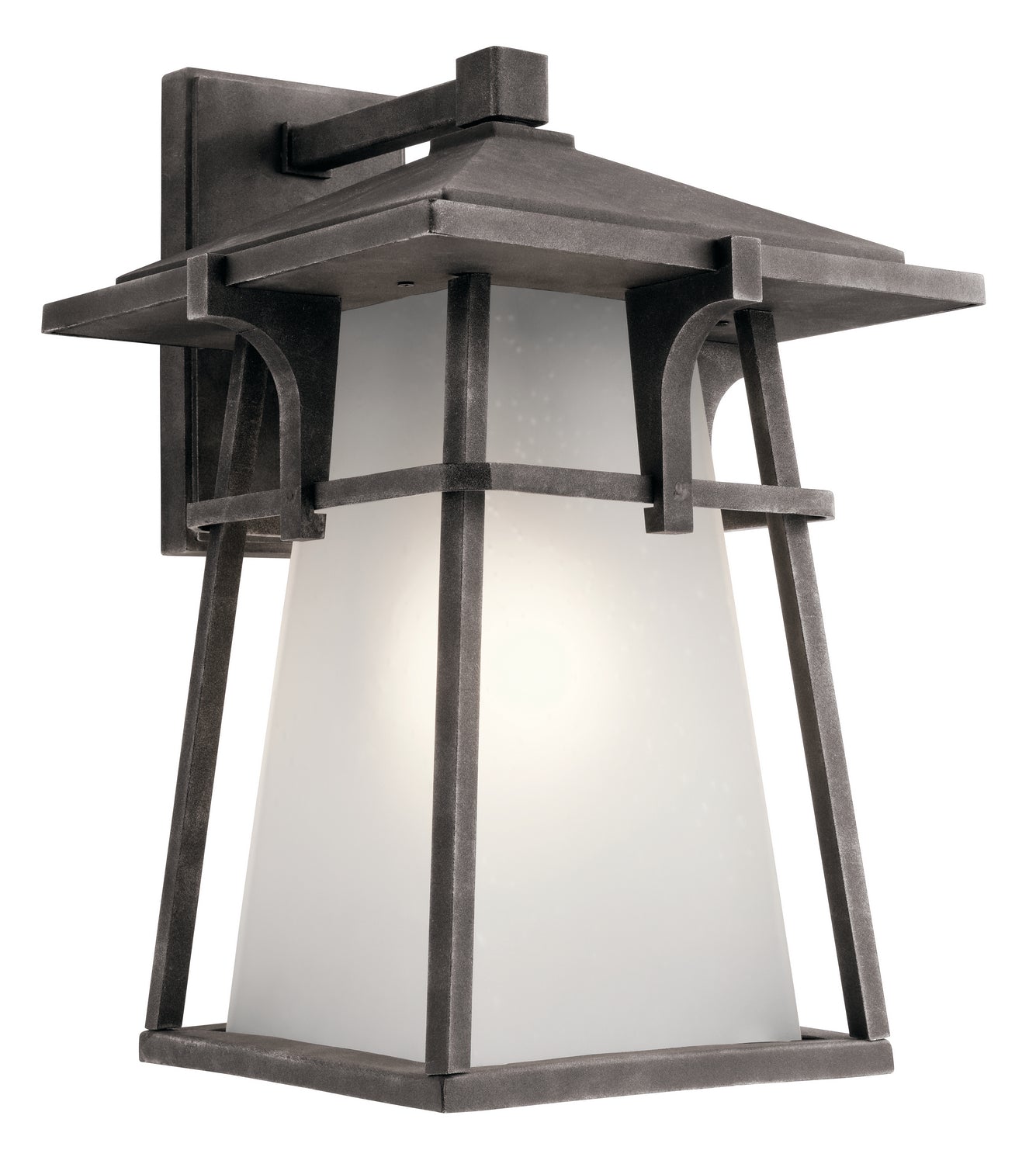 KICHLER 49723WZC Beckett 18" 1 Light Wall Light Weathered Zinc