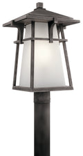 KICHLER 49724WZC Beckett 1 Light Post Mount Weathered Zinc