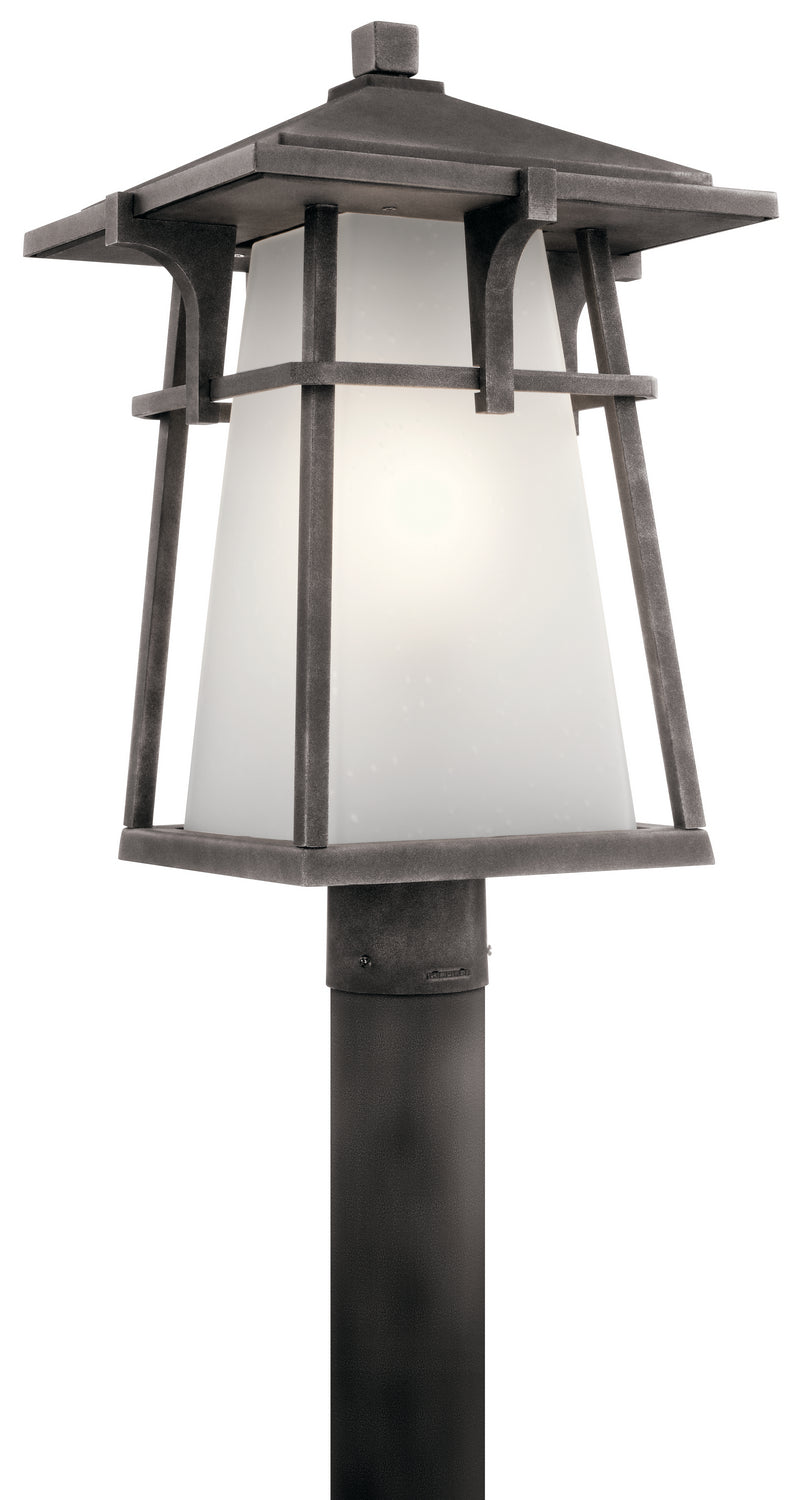 KICHLER 49724WZC Beckett 1 Light Post Mount Weathered Zinc