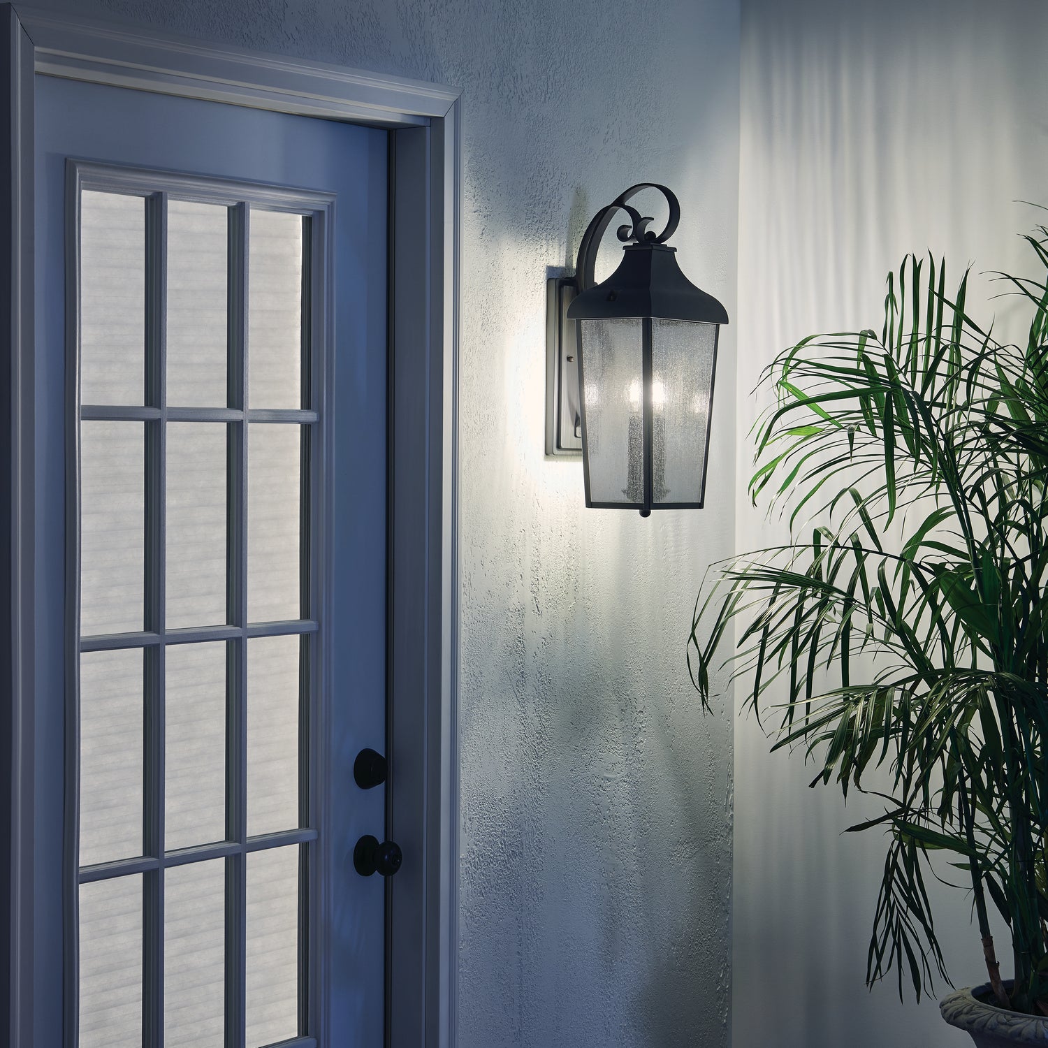 KICHLER 49737OZ Forestdale 21.5" 2 Light Wall Light Olde Bronze