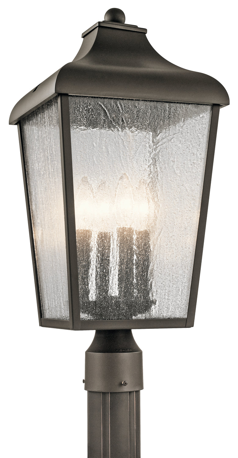 KICHLER 49739OZ Forestdale 4 Light Post Light Olde Bronze