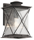 KICHLER 49744WZC Argyle 12.75" 1 Light Wall Light Weathered Zinc