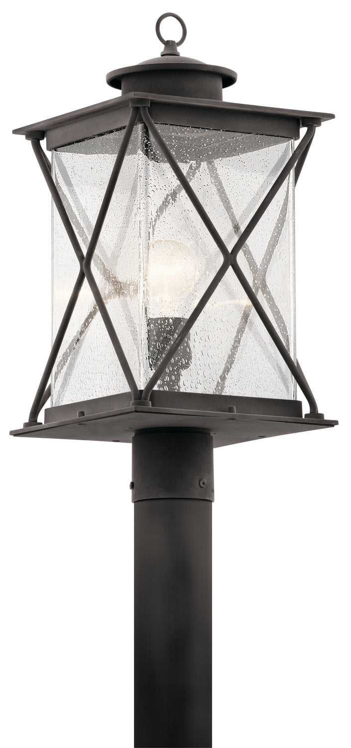 KICHLER 49746WZC Argyle 1 Light Post Light Weathered Zinc